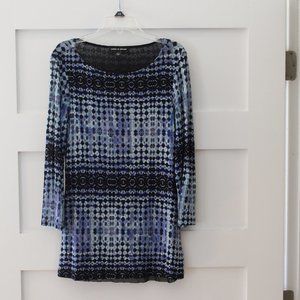 Cable & Gauge Lightweight Patterned Long Sleeve Womens Small